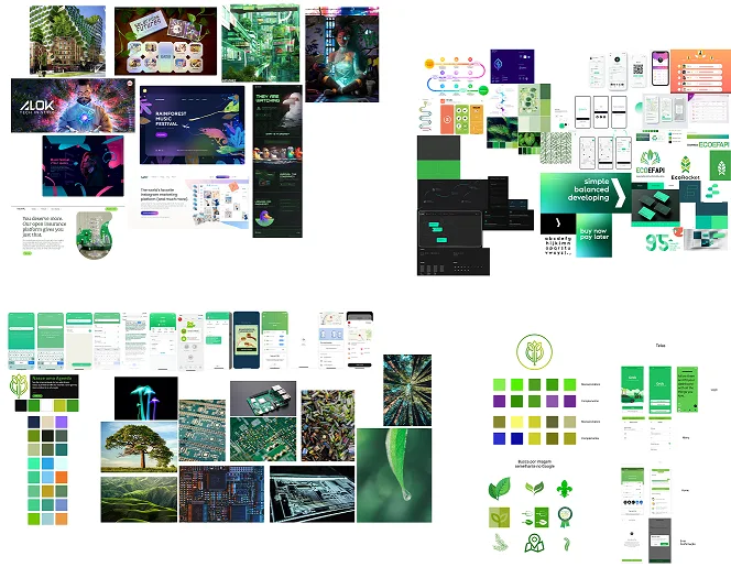 Mood board created by the team.